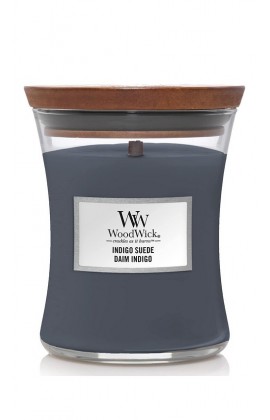 WoodWick Indigo suede közepes illatgyertya